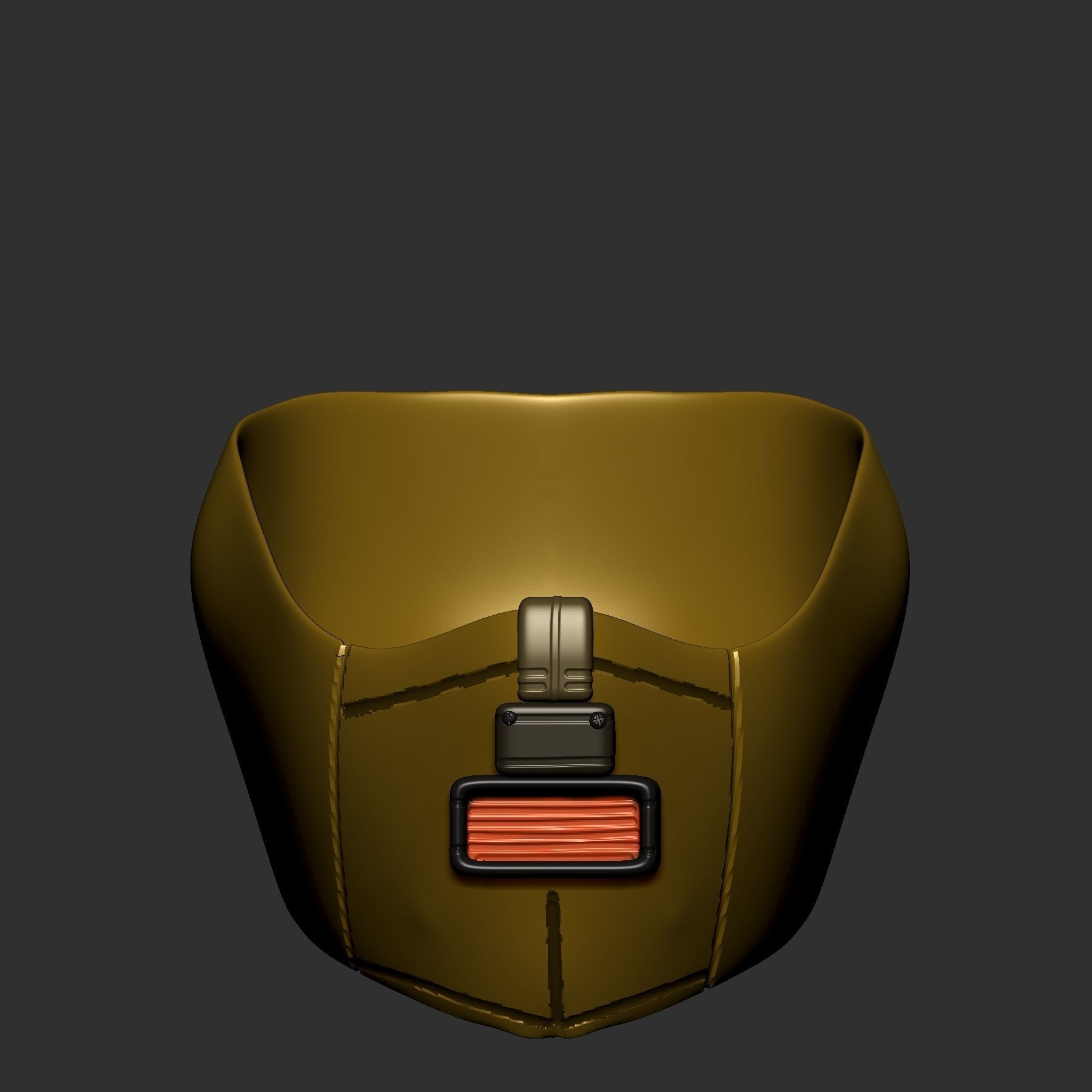 gas mask helmet scifi high poly sculpt 3d printable  3D model_1