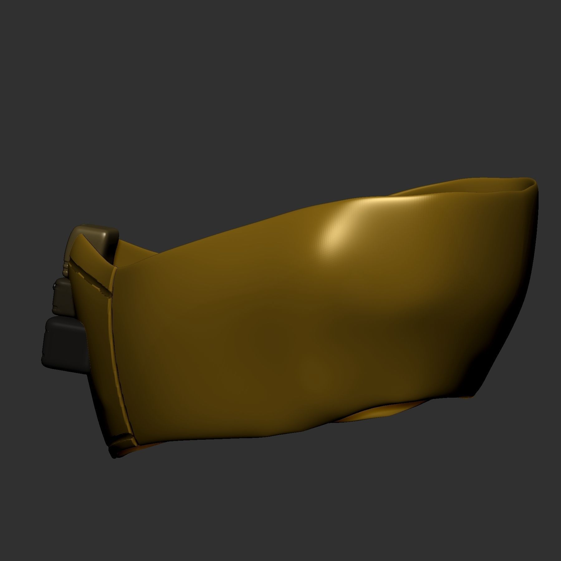 gas mask helmet scifi high poly sculpt 3d printable  3D model_5