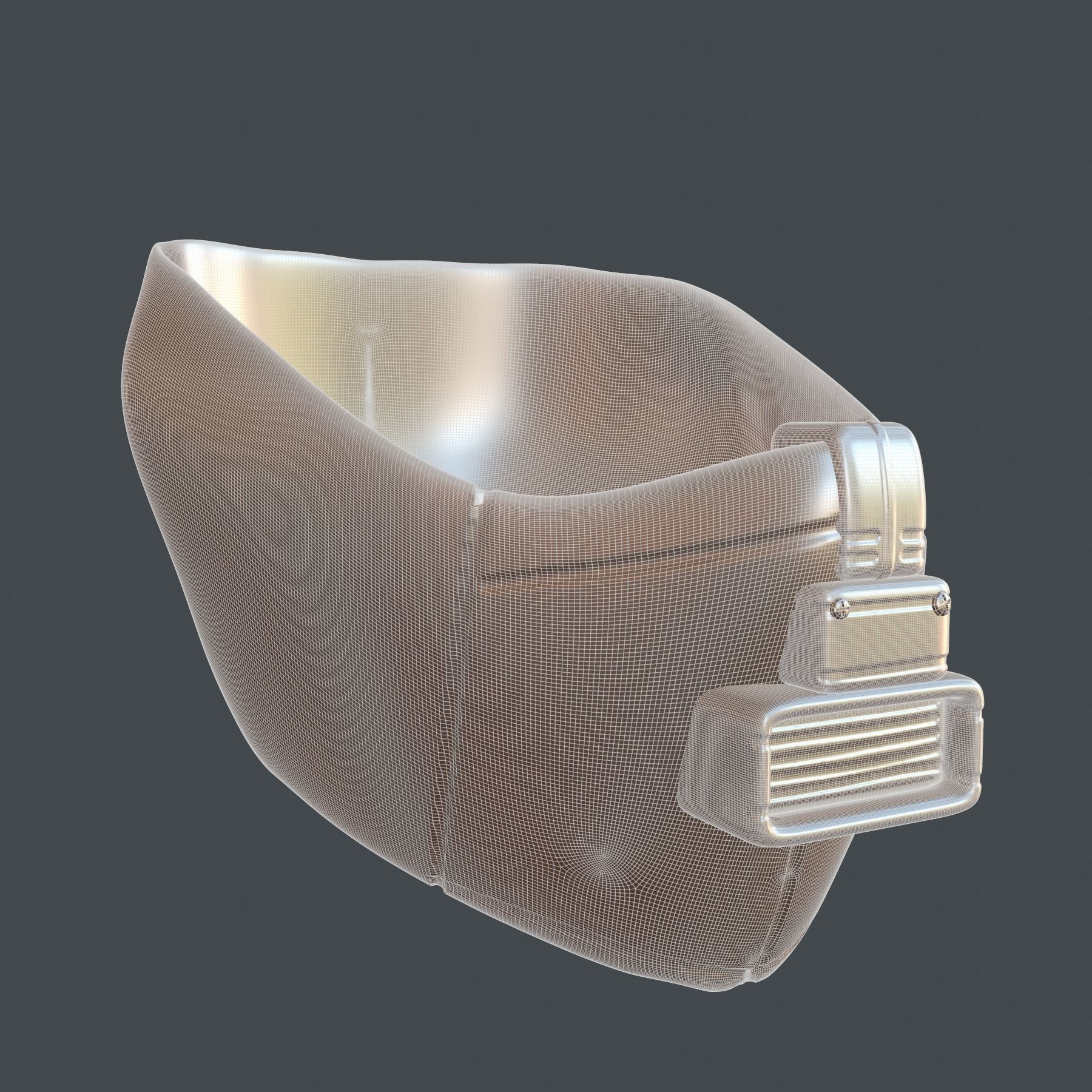 gas mask helmet scifi high poly sculpt 3d printable  3D model_8