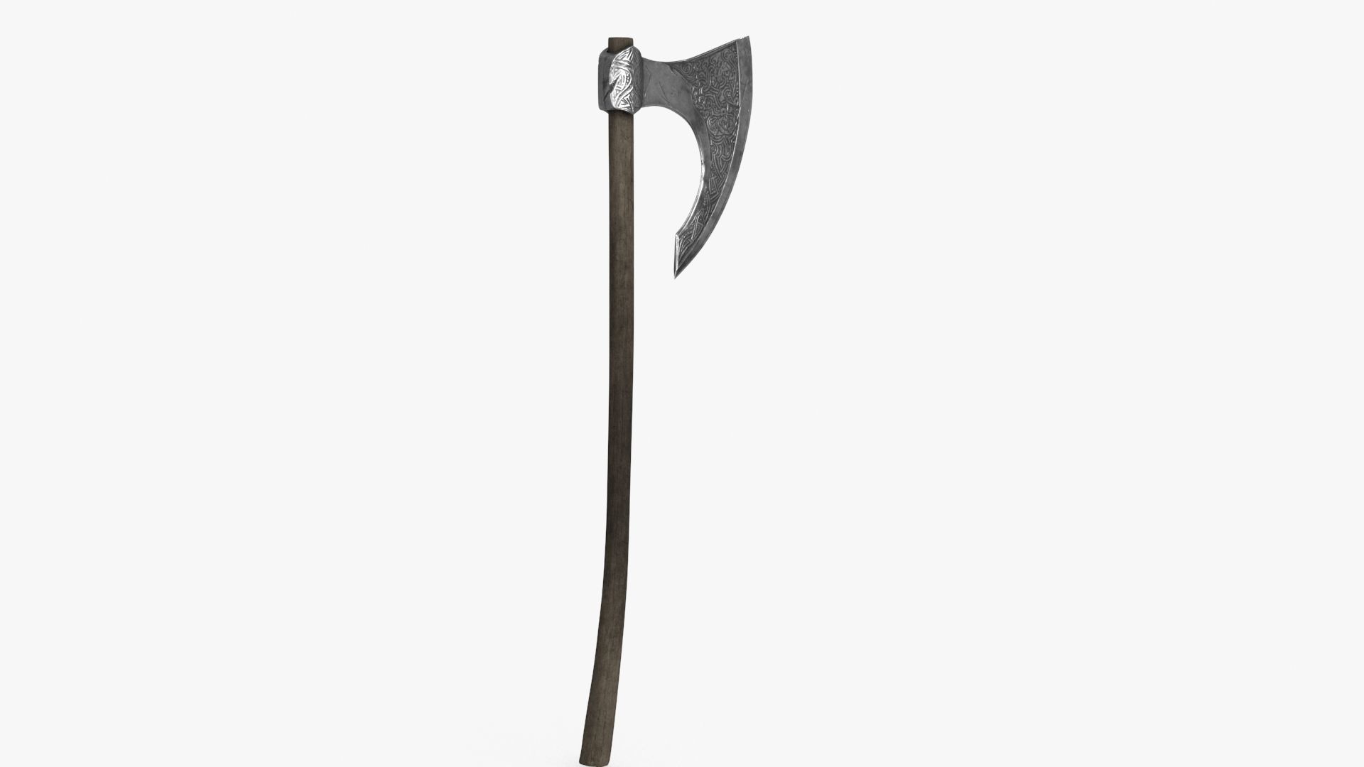 Viking Ax Low-poly 3D model_7