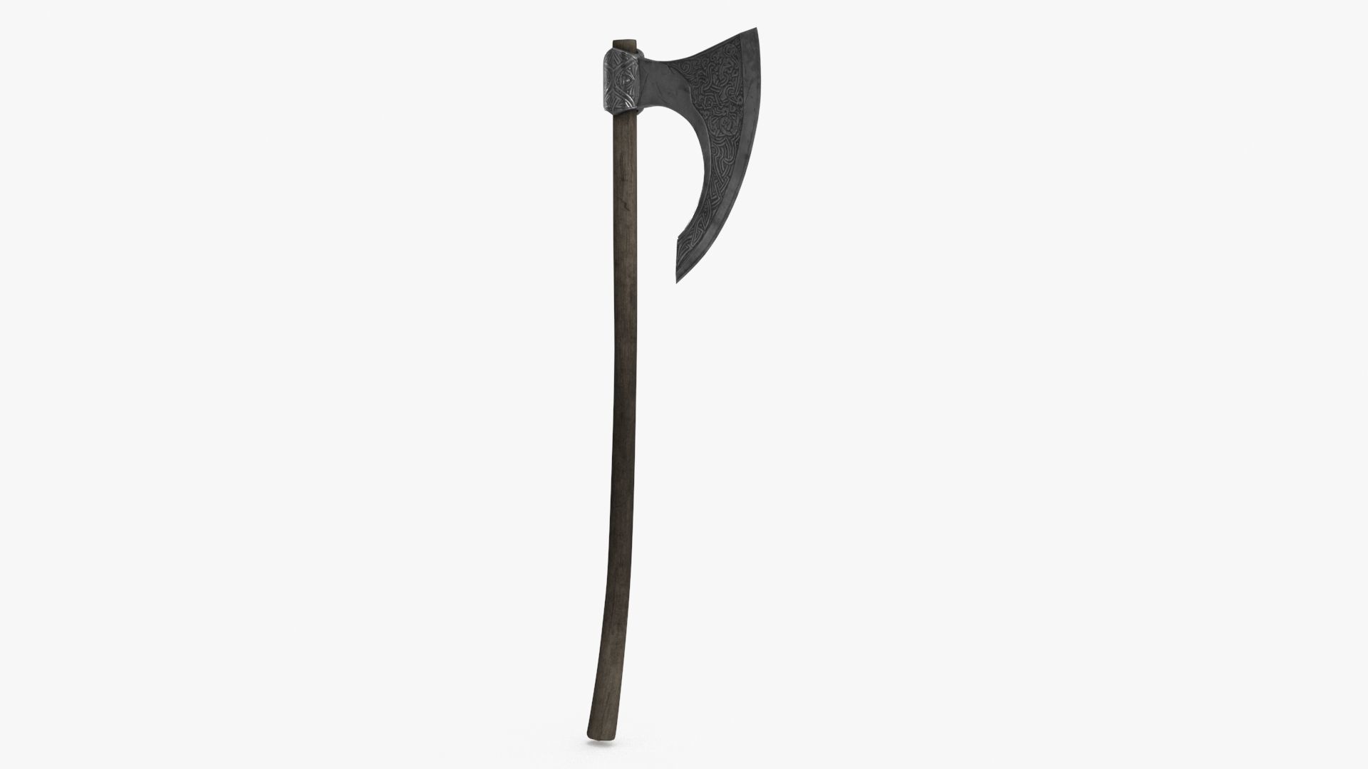 Viking Ax Low-poly 3D model_9