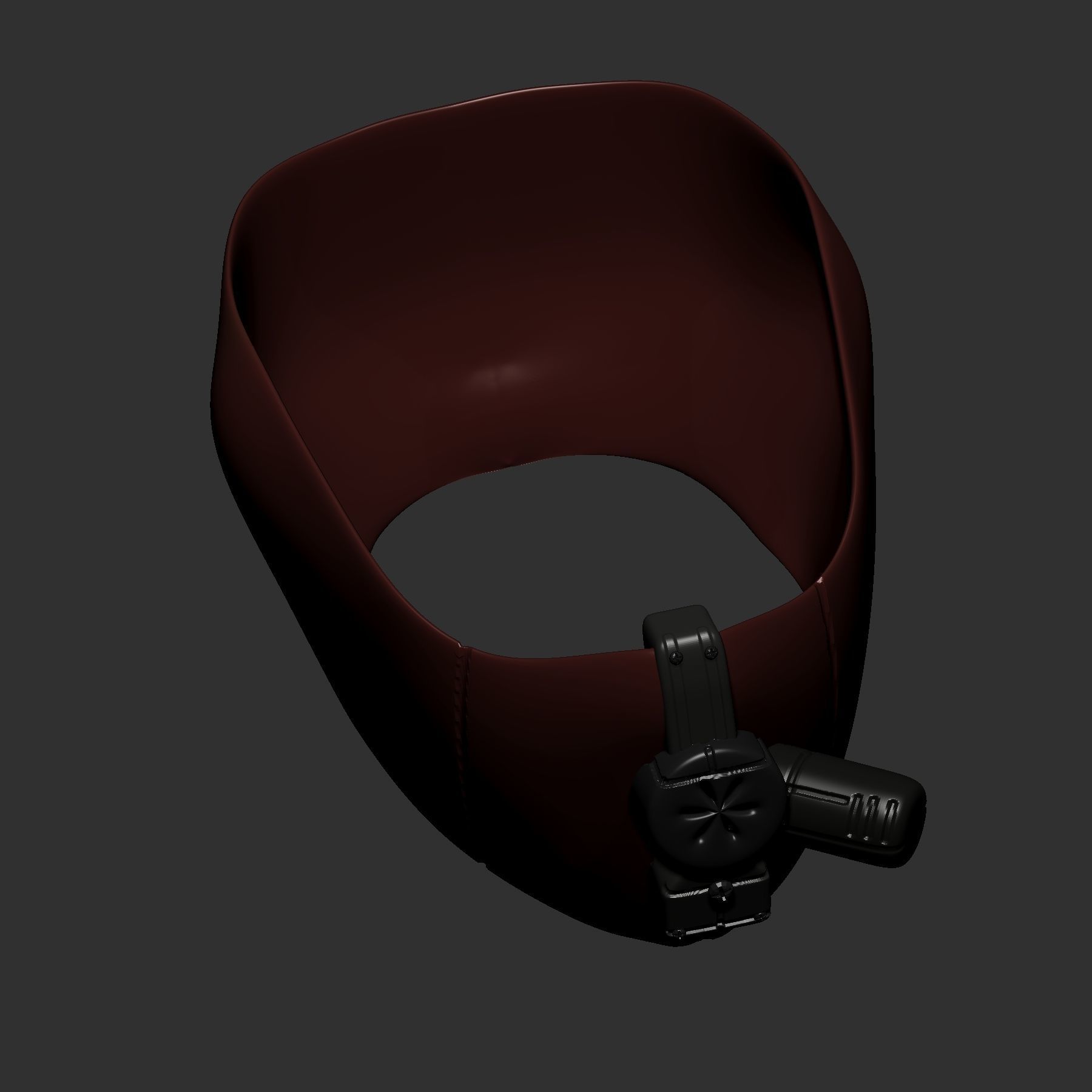 gas mask helmet scifi high poly sculpt 3d printable 3D model_7