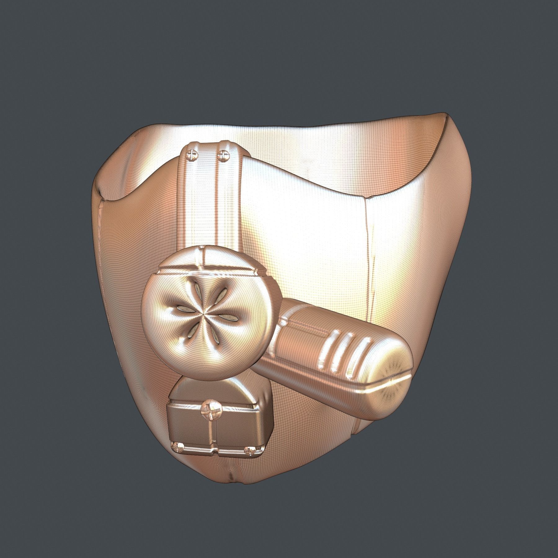 gas mask helmet scifi high poly sculpt 3d printable 3D model_9