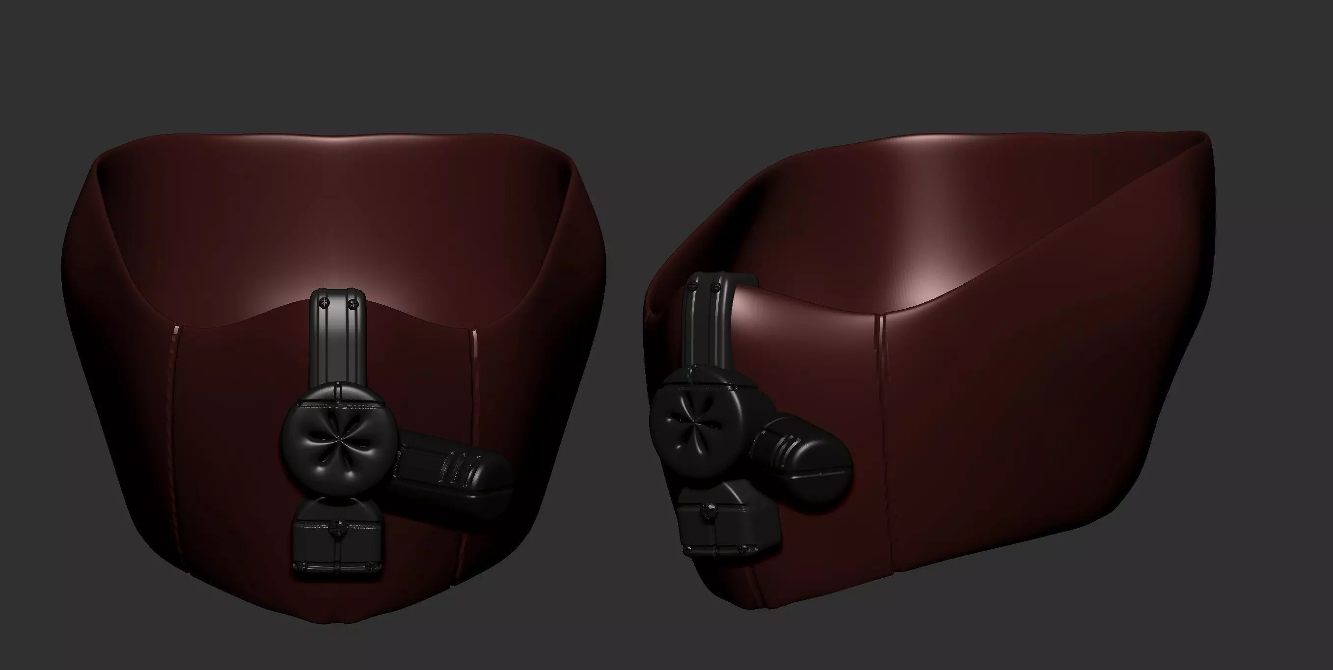 gas mask helmet scifi high poly sculpt 3d printable 3D model_0