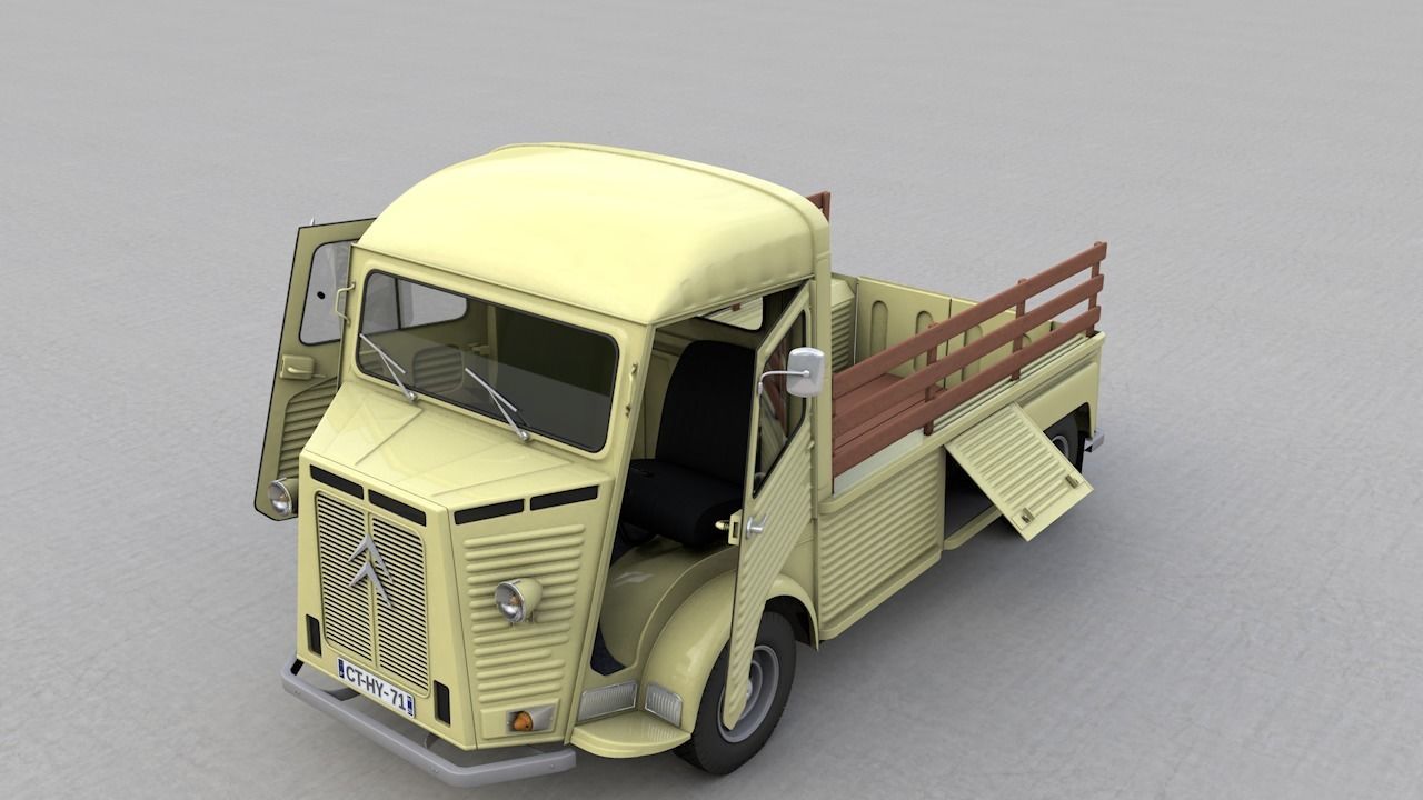 CITROEN HP TYPE PLATEAU 1971 3D model_1