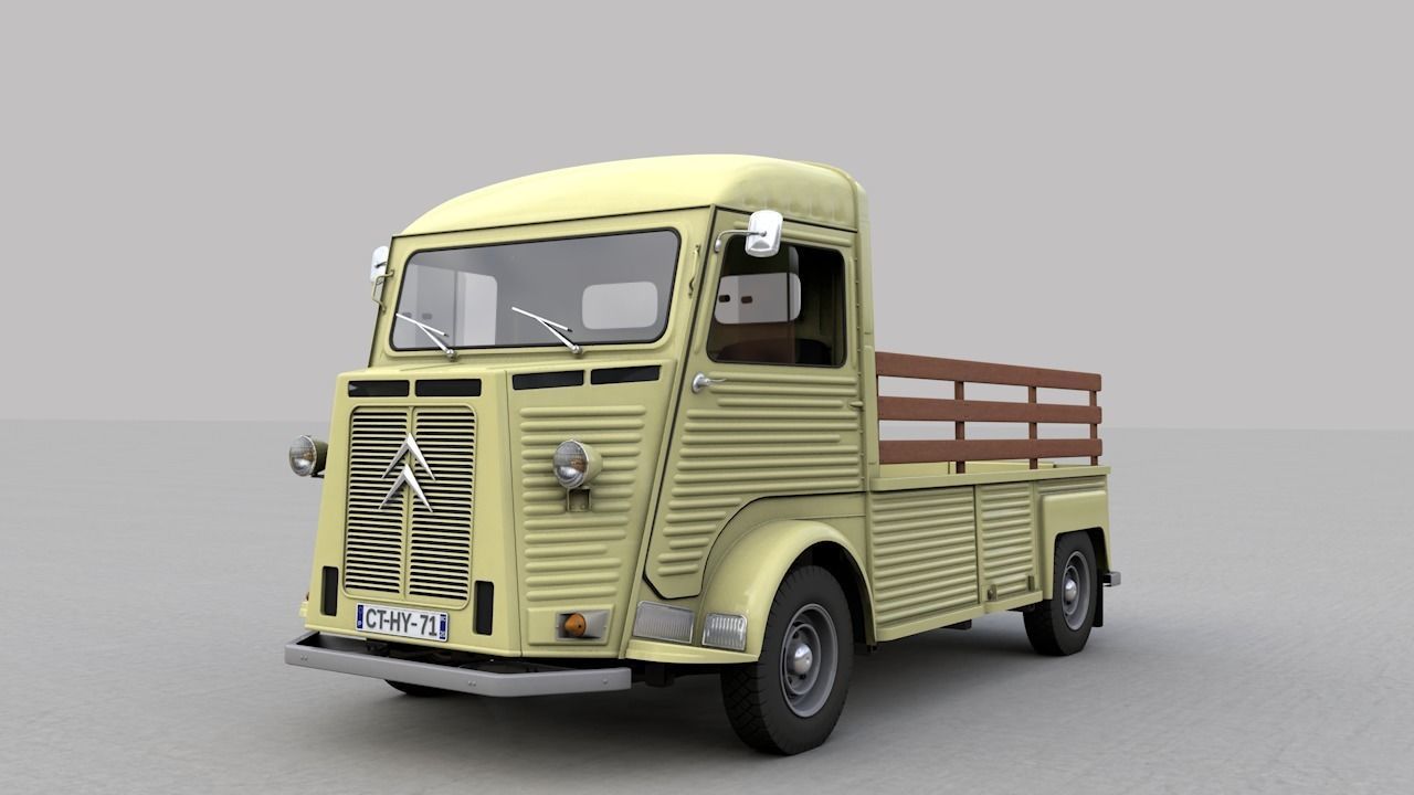 CITROEN HP TYPE PLATEAU 1971 3D model_9
