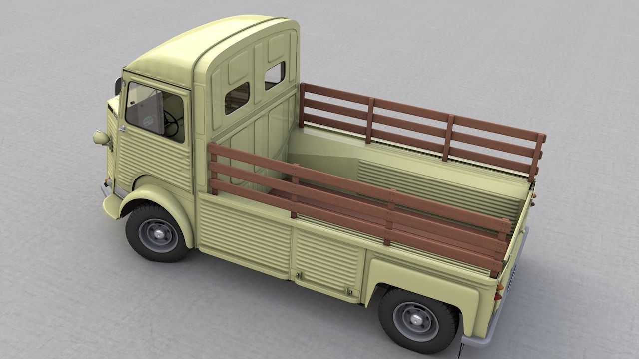 CITROEN HP TYPE PLATEAU 1971 3D model_13