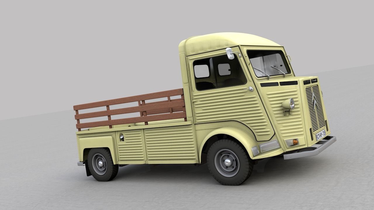 CITROEN HP TYPE PLATEAU 1971 3D model_5