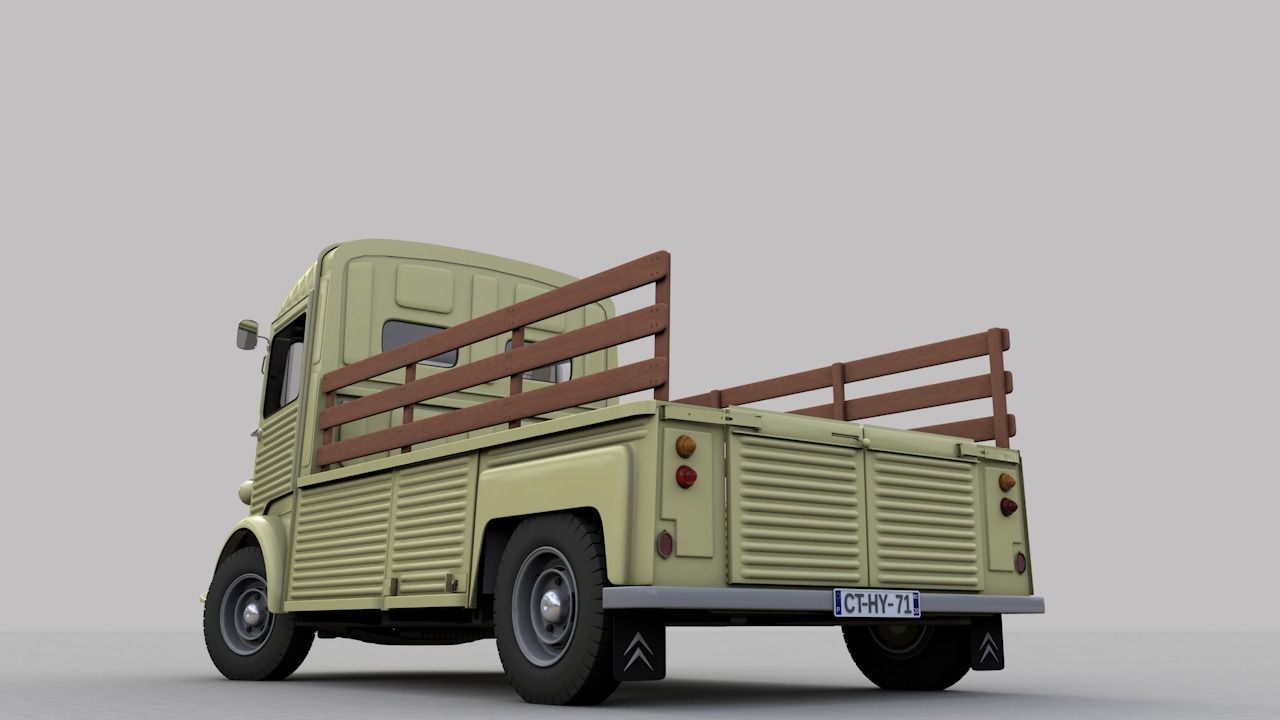 CITROEN HP TYPE PLATEAU 1971 3D model_11