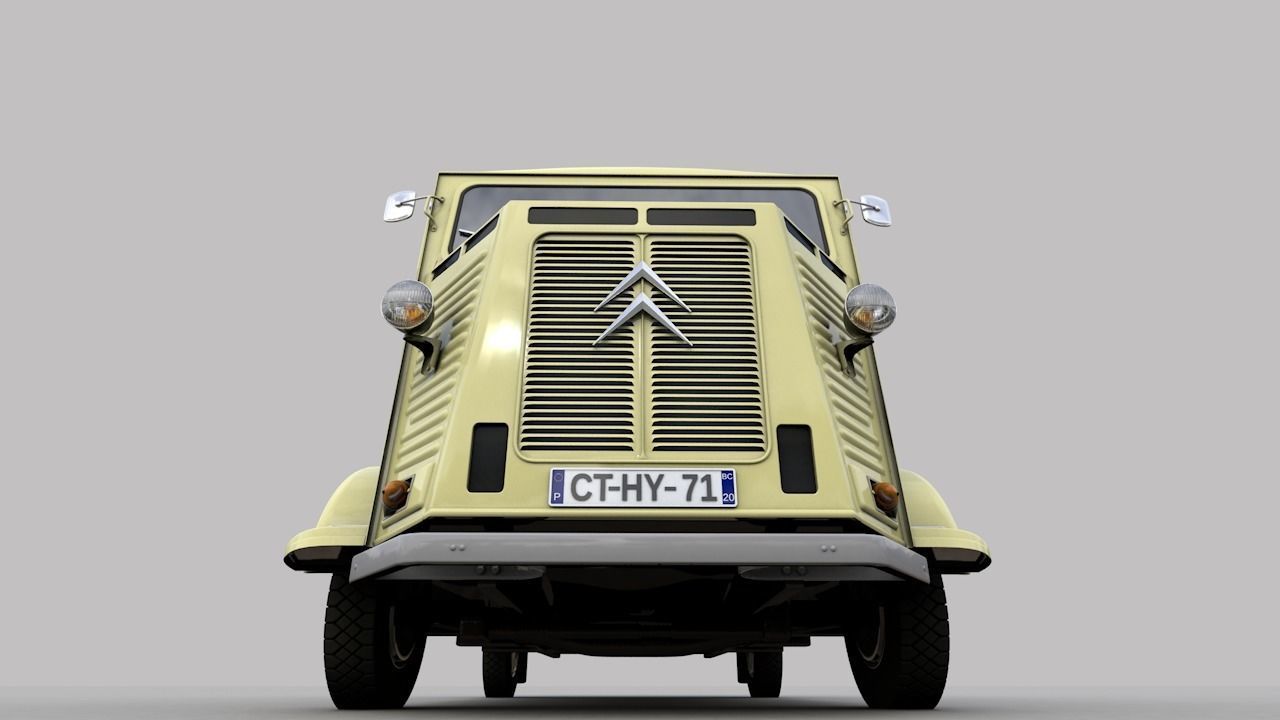 CITROEN HP TYPE PLATEAU 1971 3D model_14