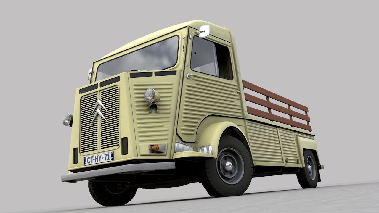 CITROEN HP TYPE PLATEAU 1971 3D model_7