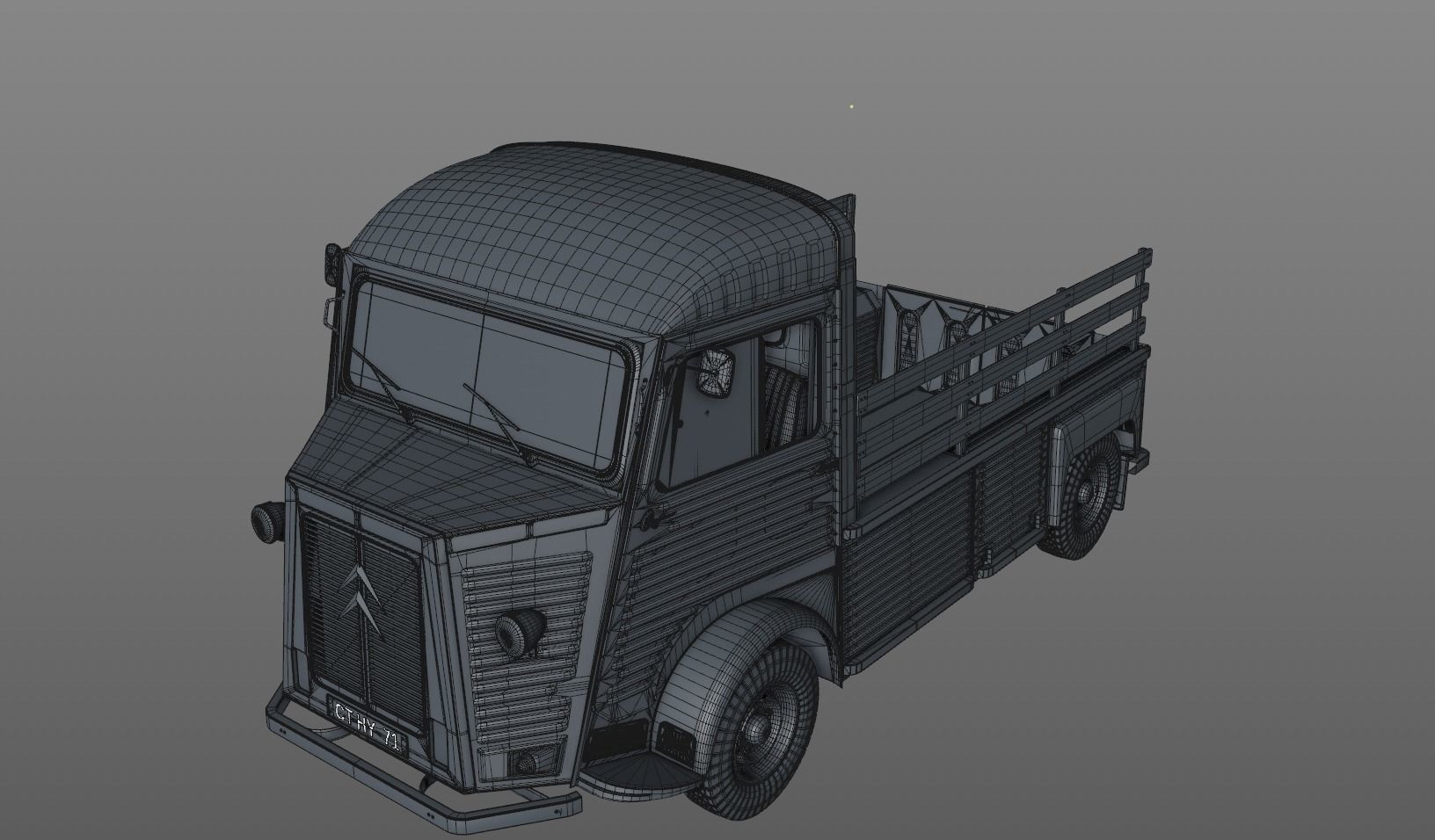 CITROEN HP TYPE PLATEAU 1971 3D model_16