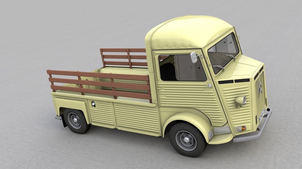 CITROEN HP TYPE PLATEAU 1971 3D model_2