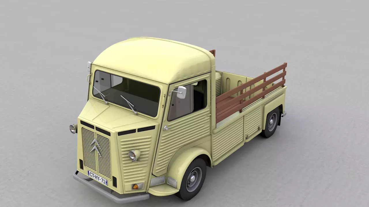 CITROEN HP TYPE PLATEAU 1971 3D model_0