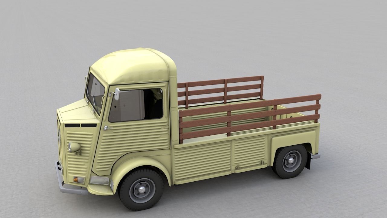 CITROEN HP TYPE PLATEAU 1971 3D model_10