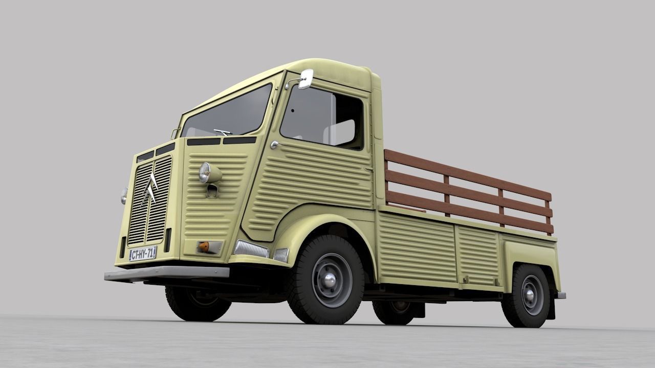 CITROEN HP TYPE PLATEAU 1971 3D model_8