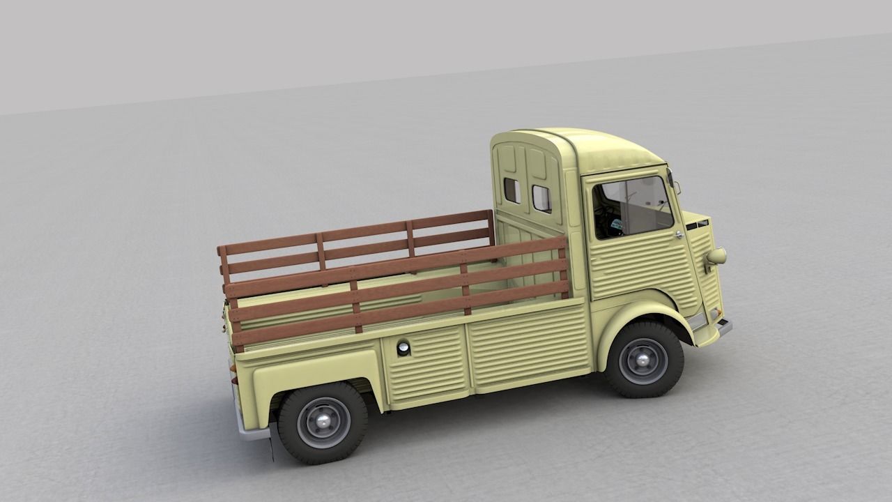 CITROEN HP TYPE PLATEAU 1971 3D model_4