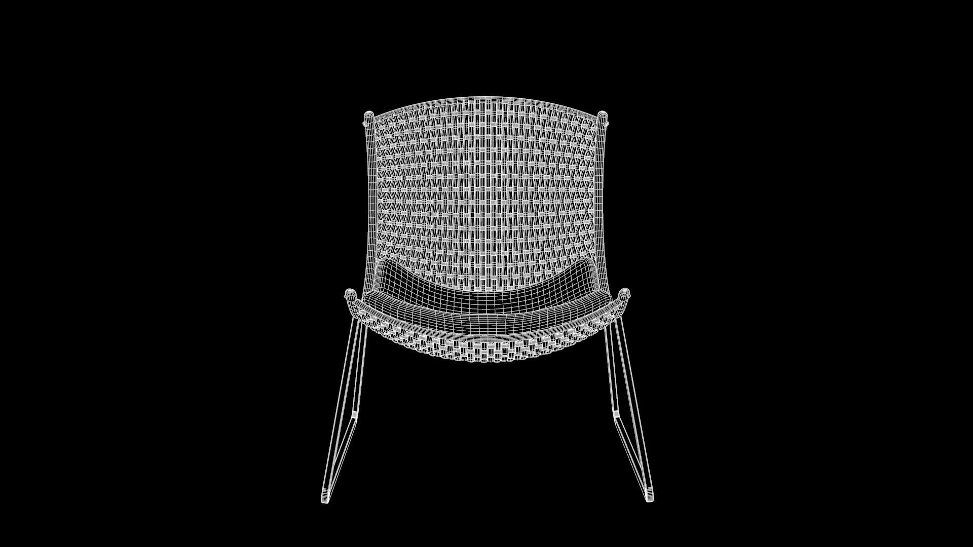 Wicker Chair 3D model_9