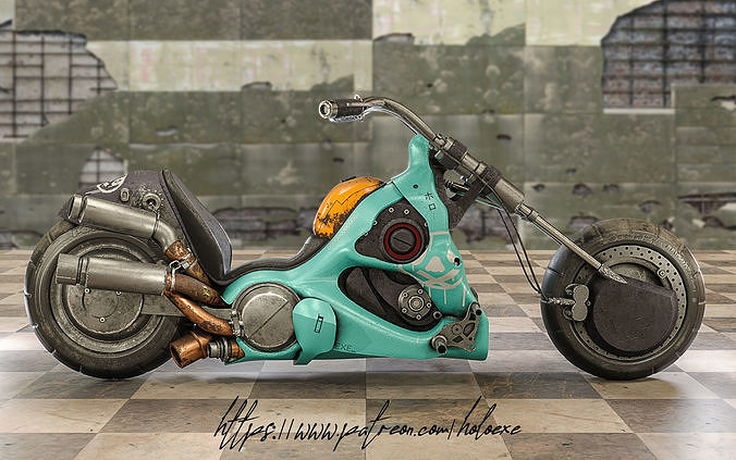 Akira Clown Motorcycle 3D model