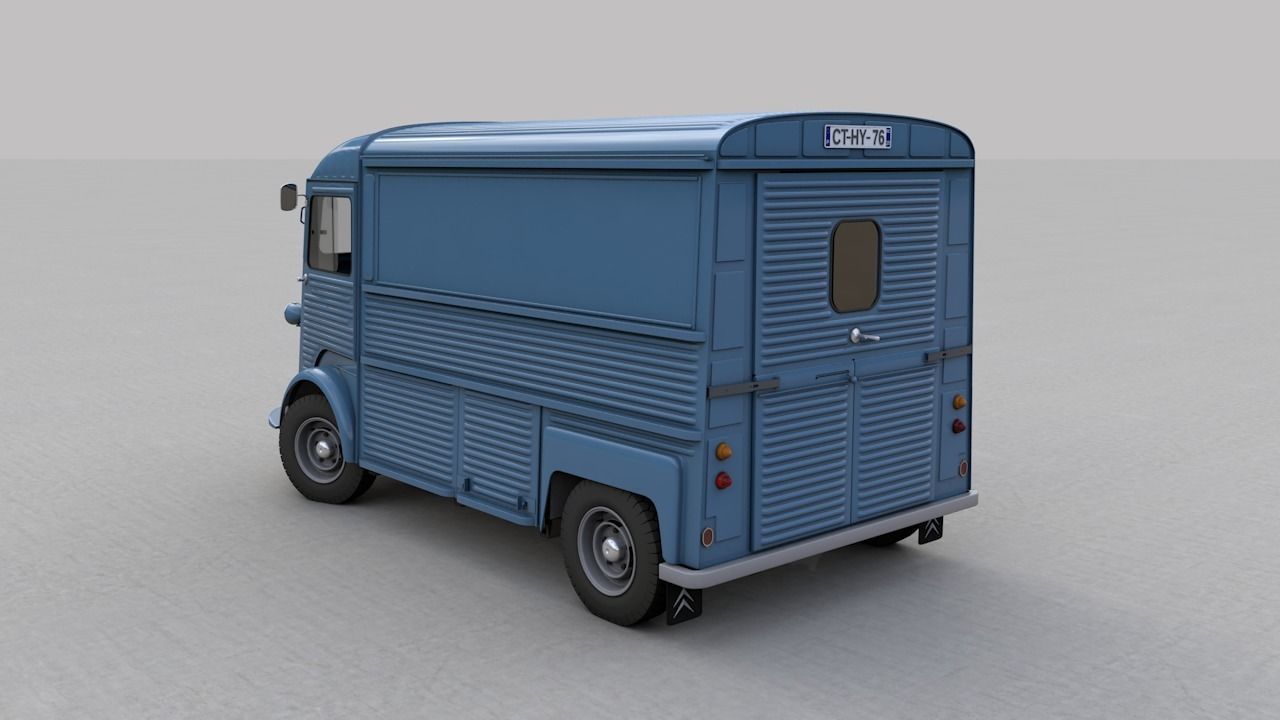 CITROEN HY TYPE FOURGON 1976 3D model_12