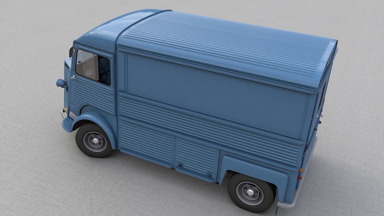 CITROEN HY TYPE FOURGON 1976 3D model_13