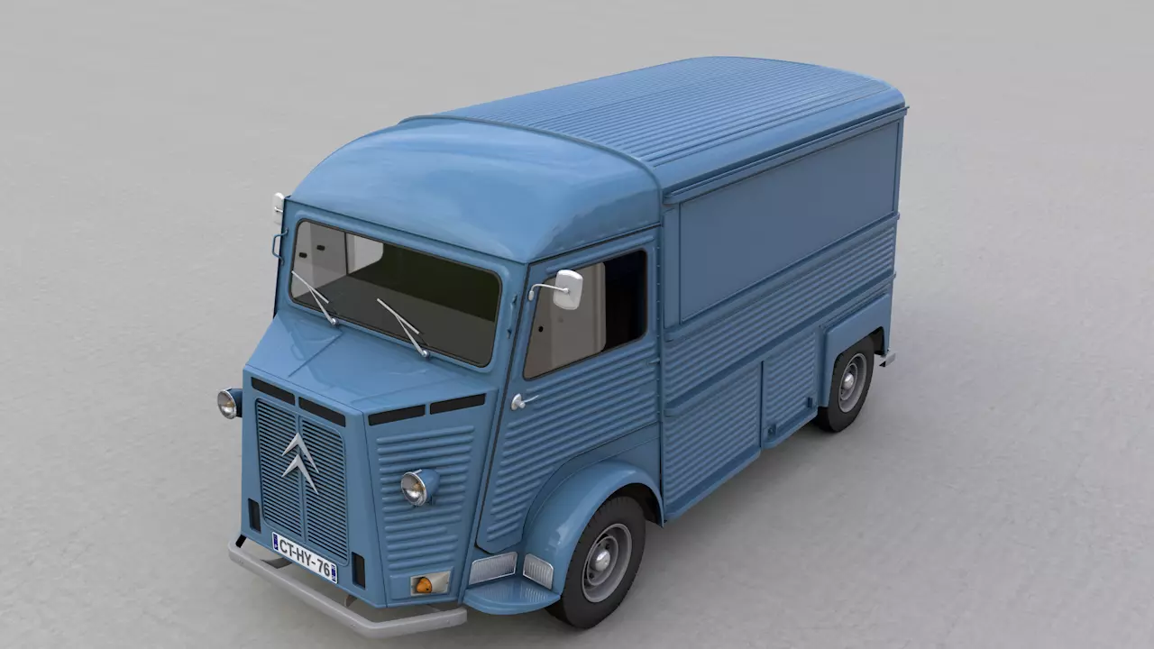 CITROEN HY TYPE FOURGON 1976 3D model_0