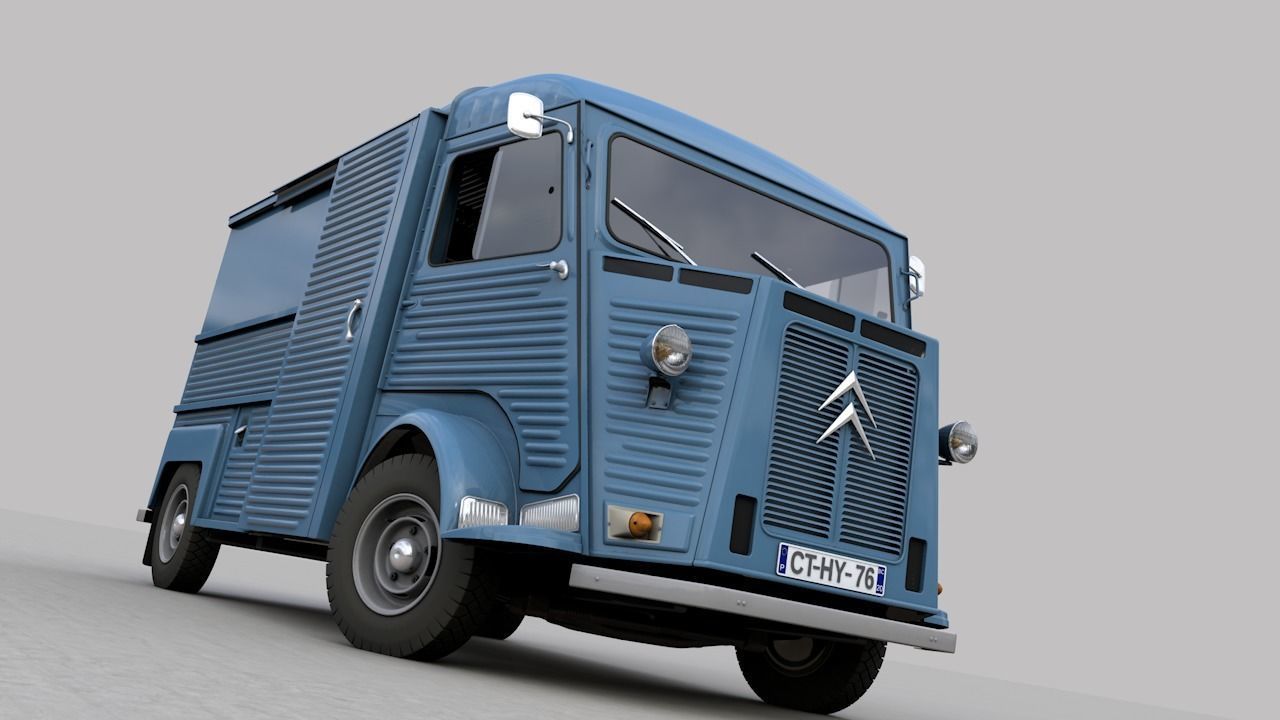 CITROEN HY TYPE FOURGON 1976 3D model_5
