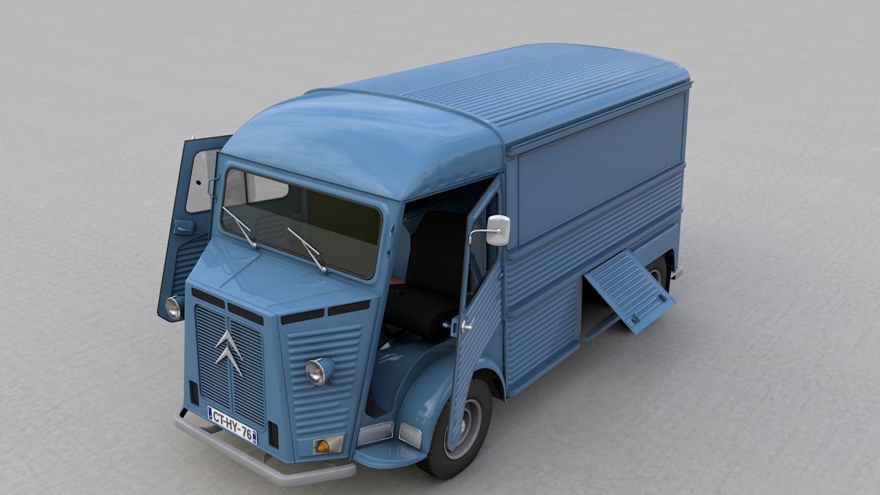 CITROEN HY TYPE FOURGON 1976 3D model_1