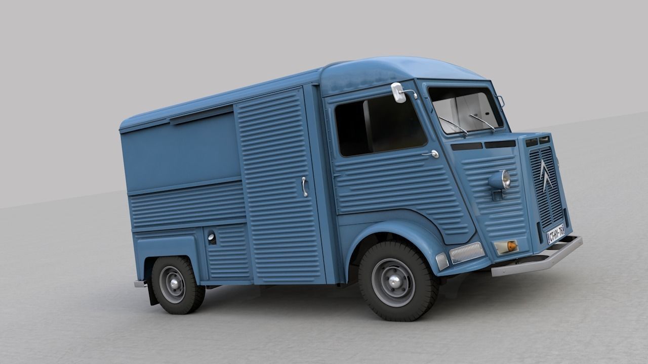CITROEN HY TYPE FOURGON 1976 3D model_2
