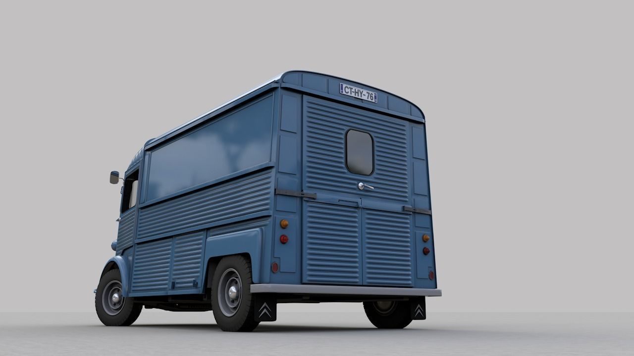 CITROEN HY TYPE FOURGON 1976 3D model_11