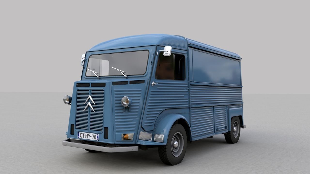CITROEN HY TYPE FOURGON 1976 3D model_8