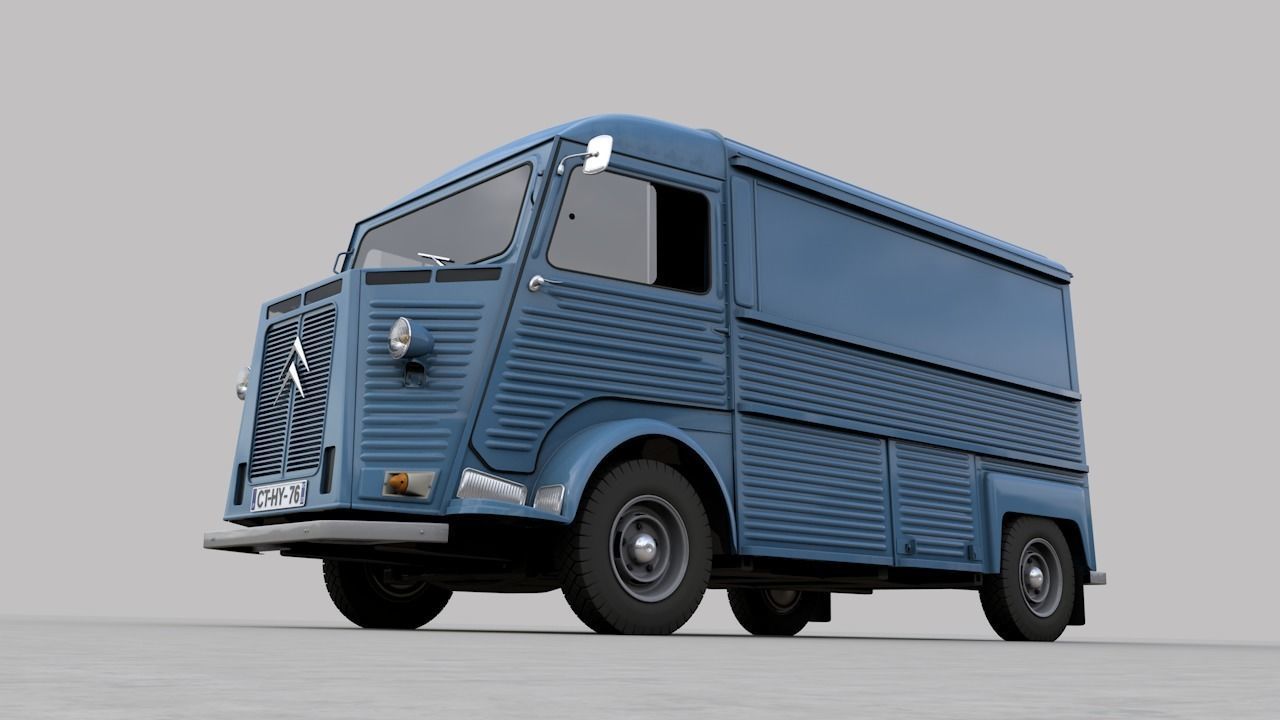 CITROEN HY TYPE FOURGON 1976 3D model_7