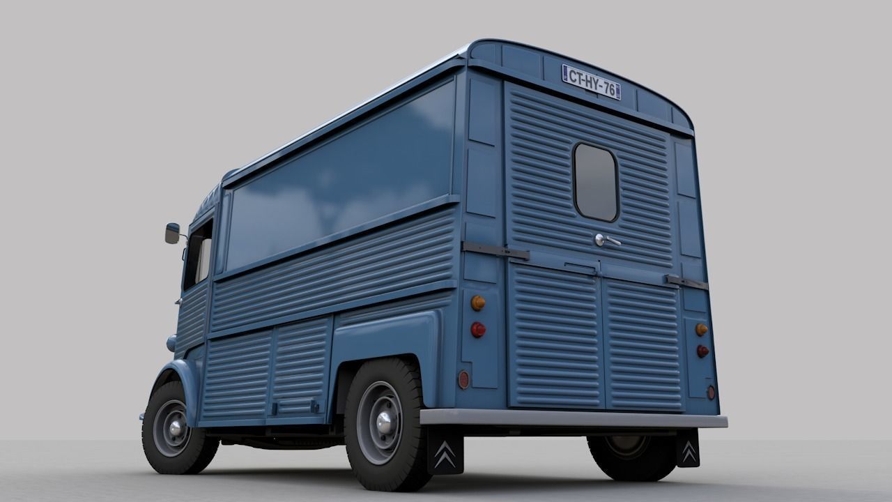 CITROEN HY TYPE FOURGON 1976 3D model_10