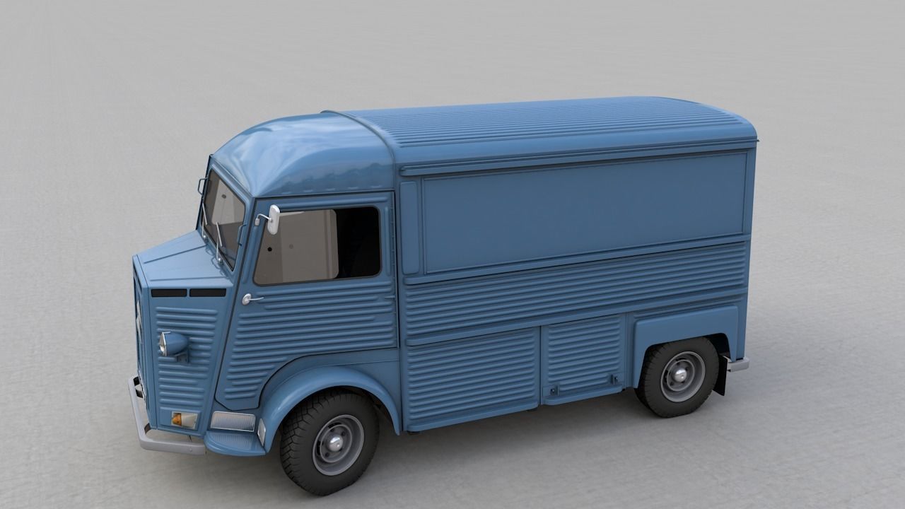 CITROEN HY TYPE FOURGON 1976 3D model_9