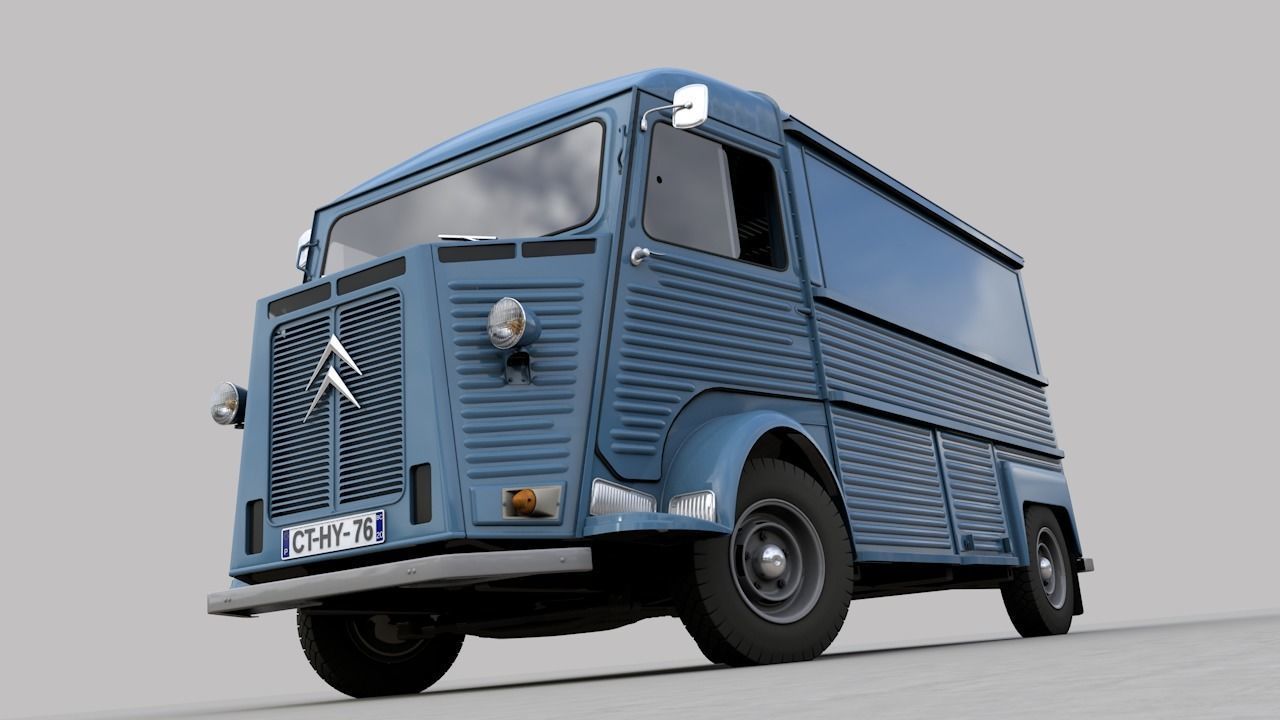 CITROEN HY TYPE FOURGON 1976 3D model_6