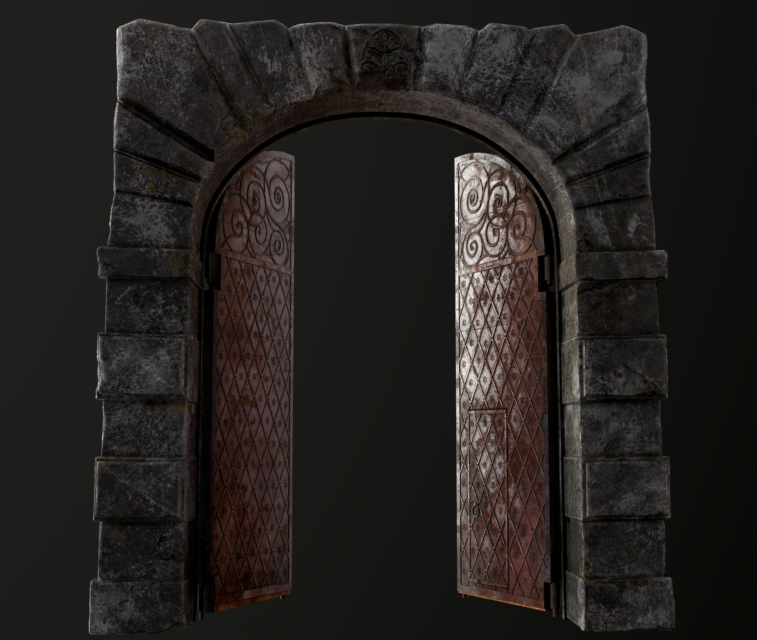 Medieval Doors 3D Model Collection_12