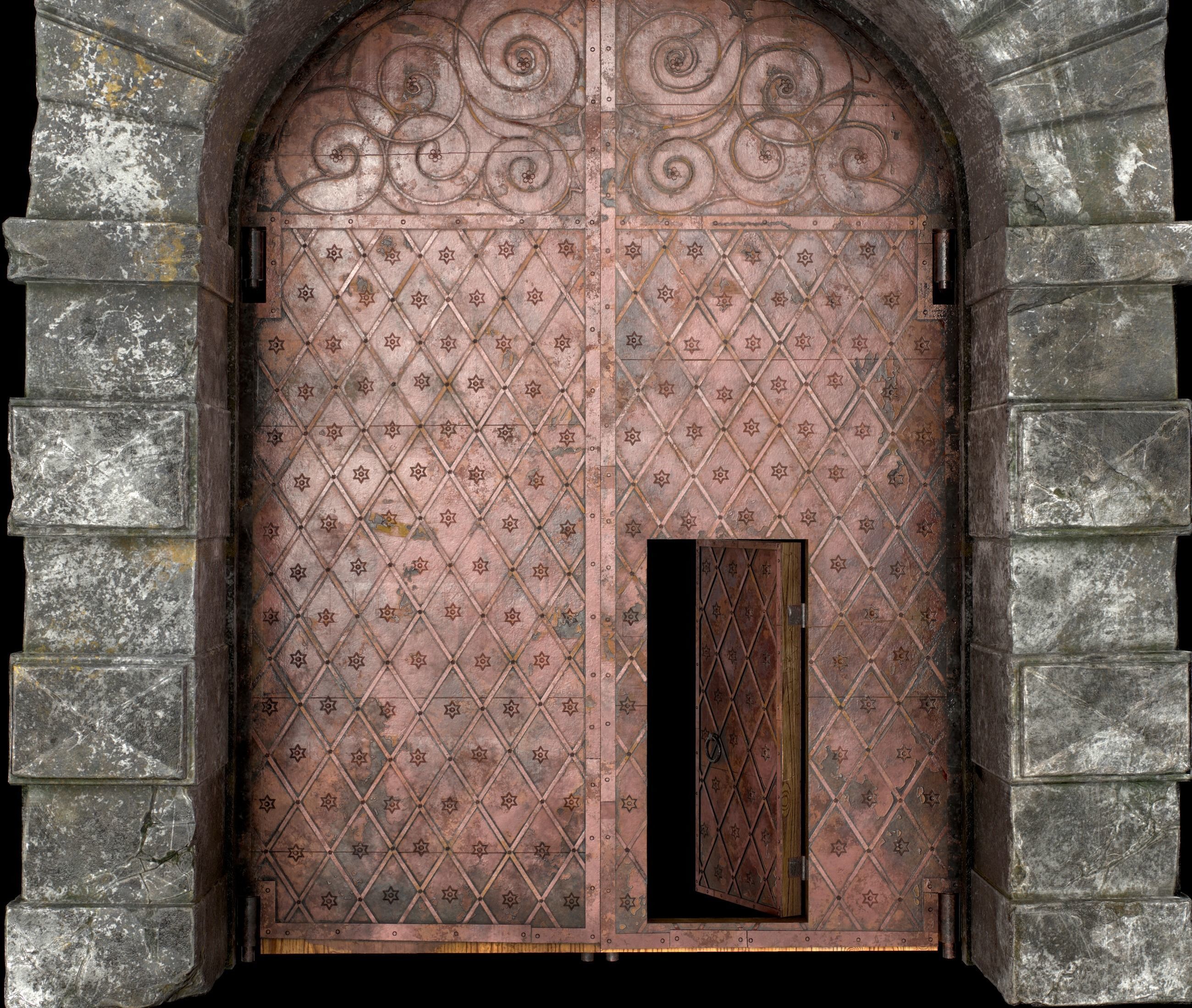 Medieval Doors 3D Model Collection_25