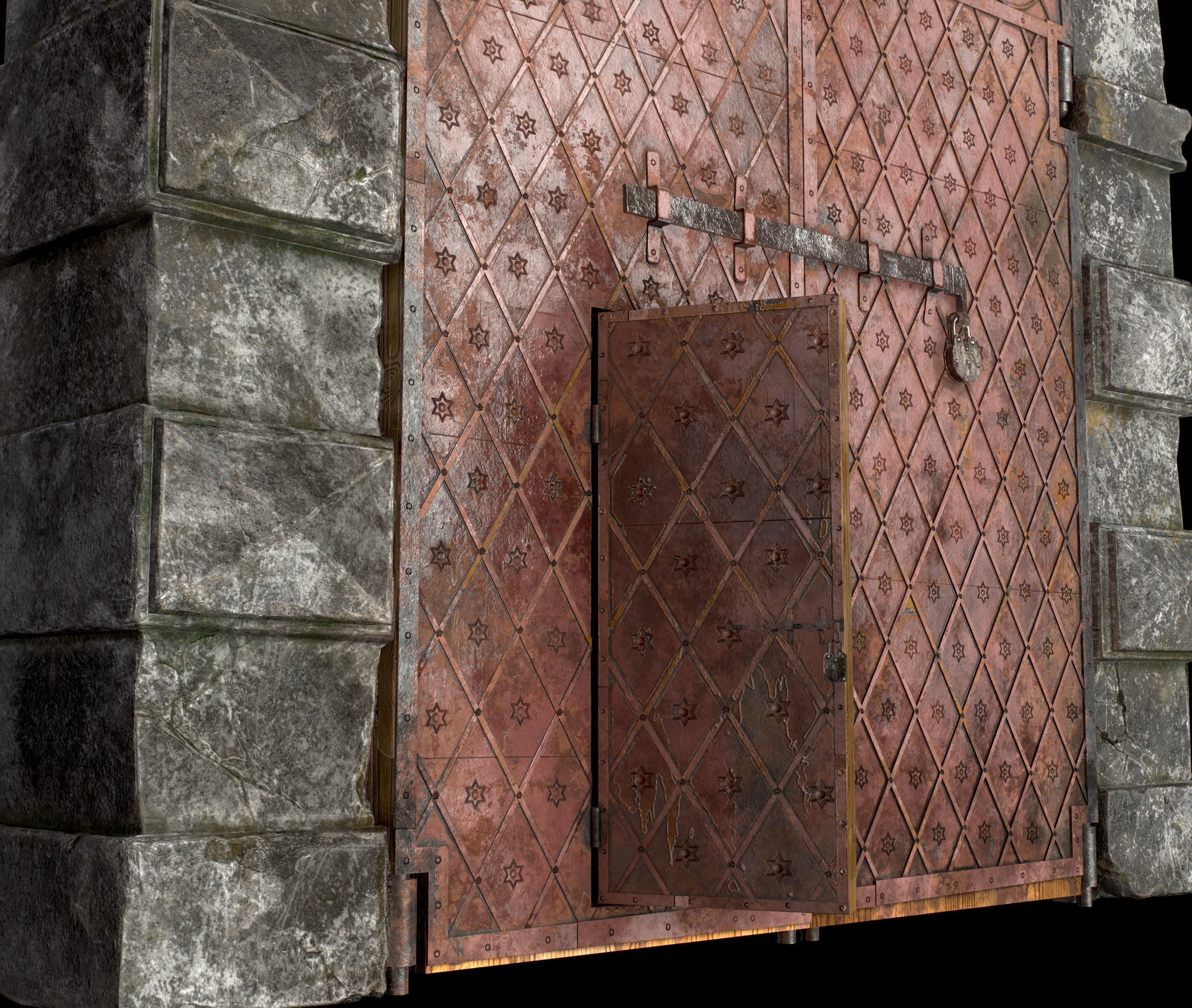 Medieval Doors 3D Model Collection_24