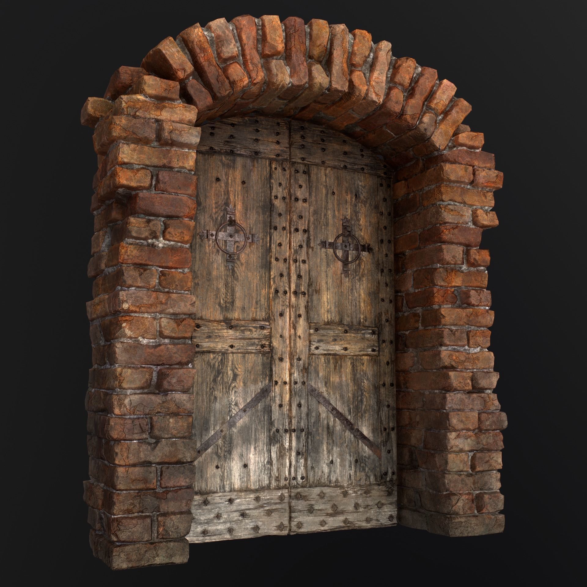 Medieval Doors 3D Model Collection_4