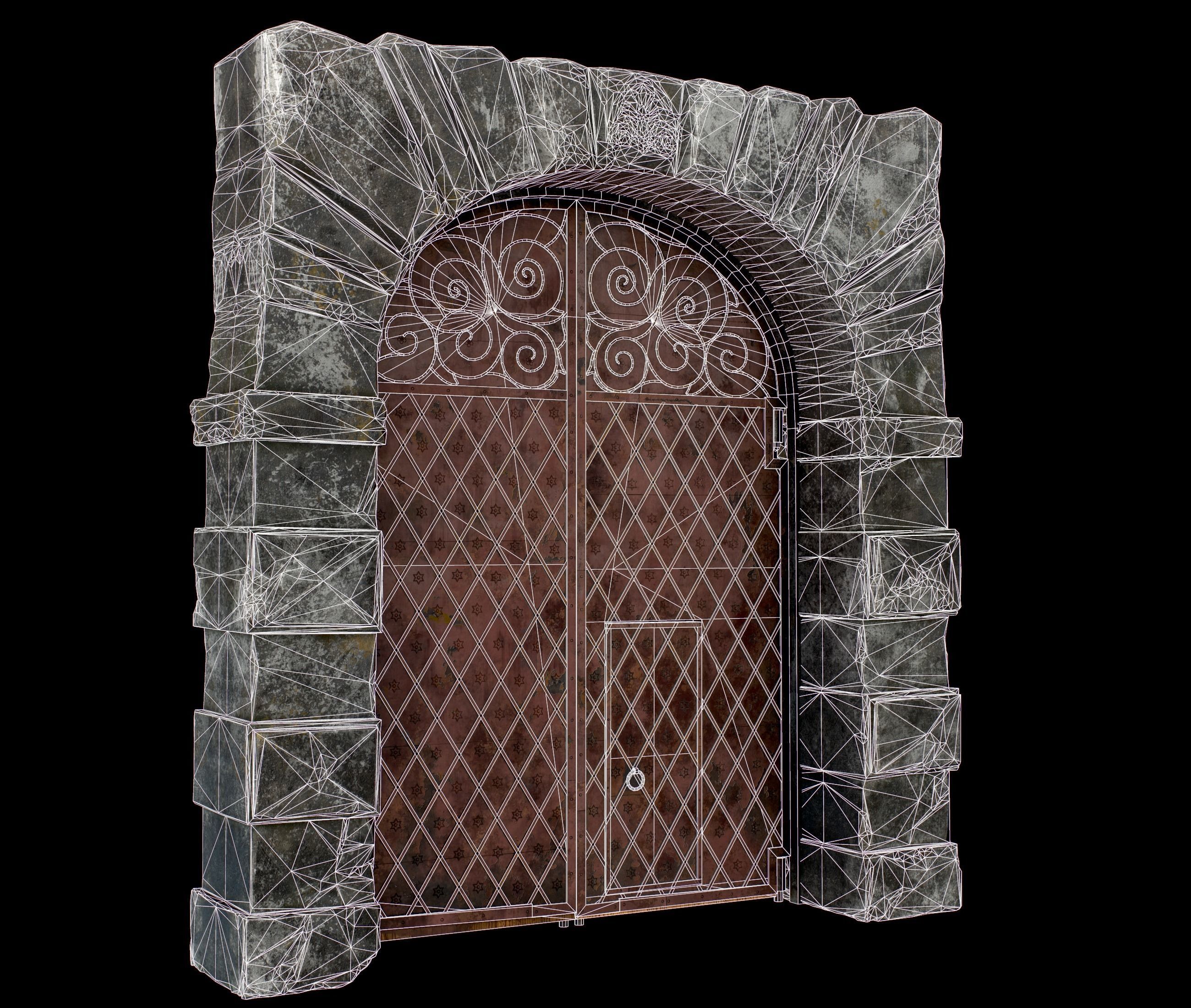 Medieval Doors 3D Model Collection_9