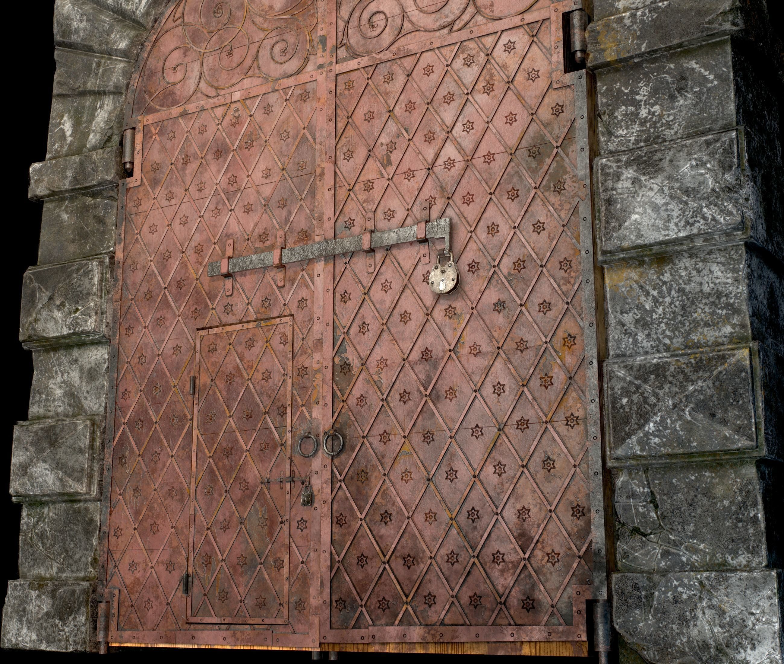 Medieval Doors 3D Model Collection_23