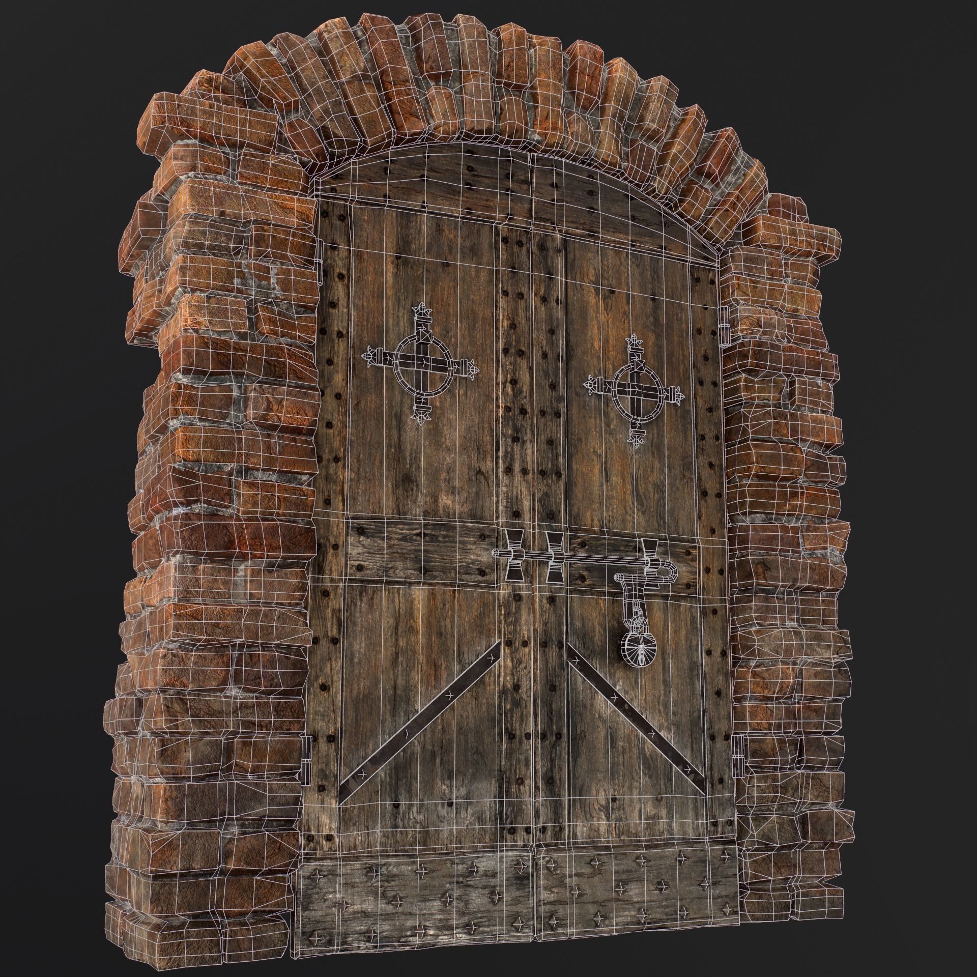 Medieval Doors 3D Model Collection_29