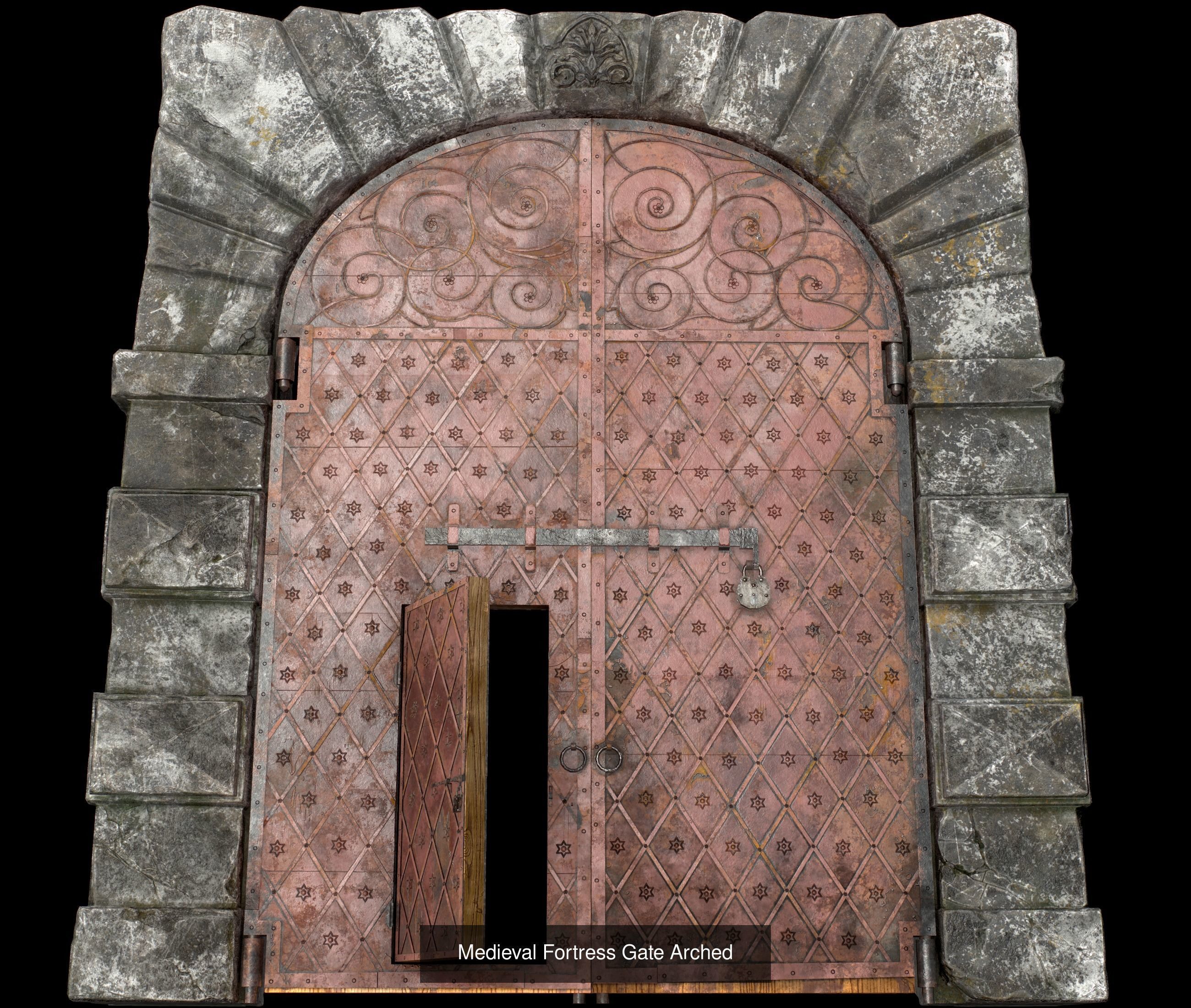 Medieval Doors 3D Model Collection_5