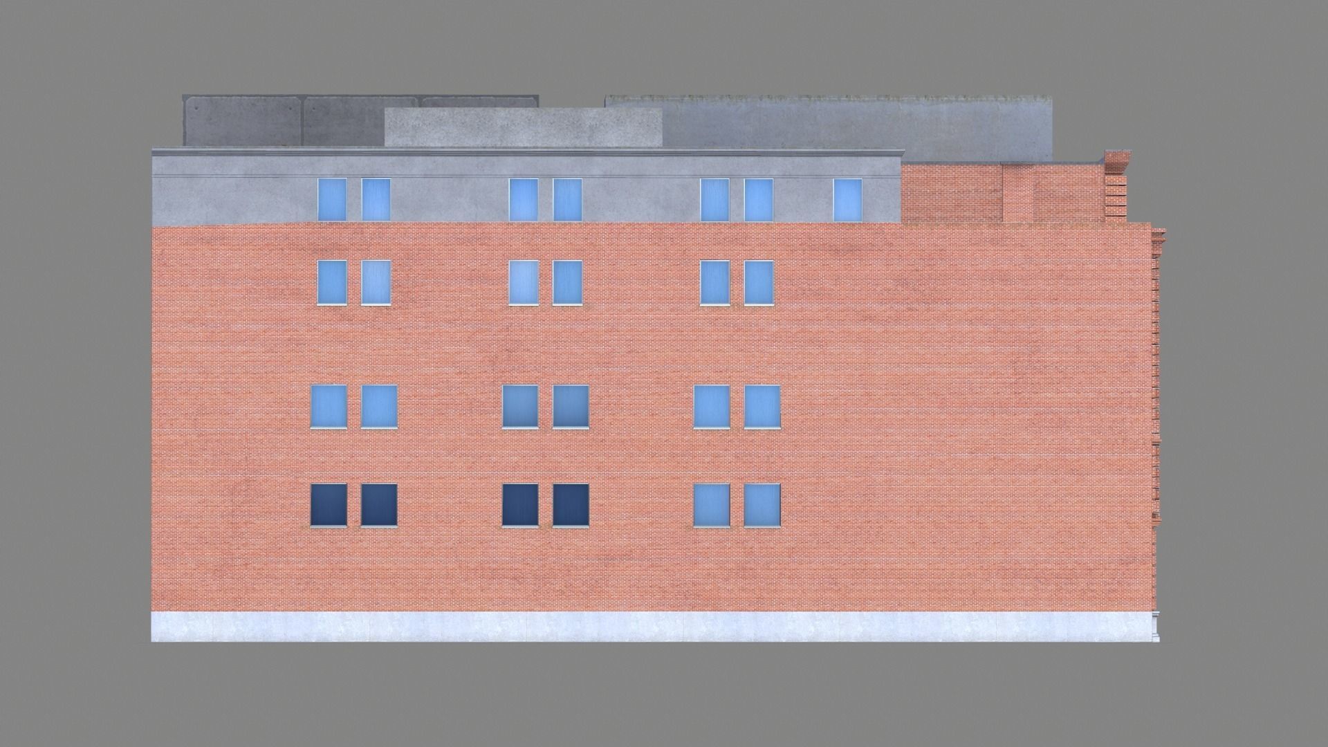 210 Spear Street Building San Francisco Low-poly 3D model_8