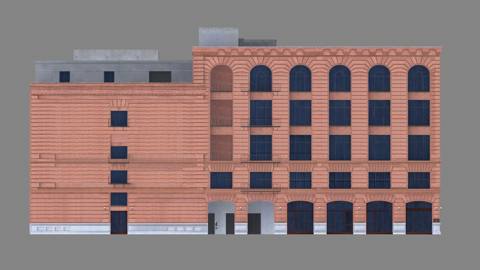 210 Spear Street Building San Francisco Low-poly 3D model_9