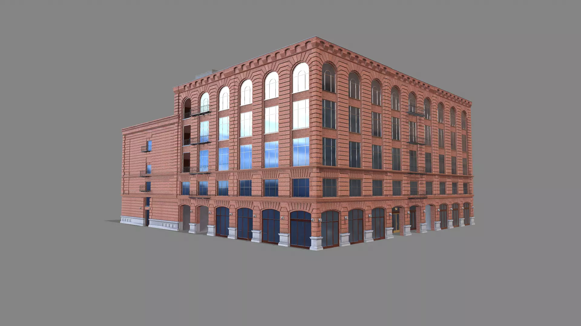210 Spear Street Building San Francisco Low-poly 3D model_0