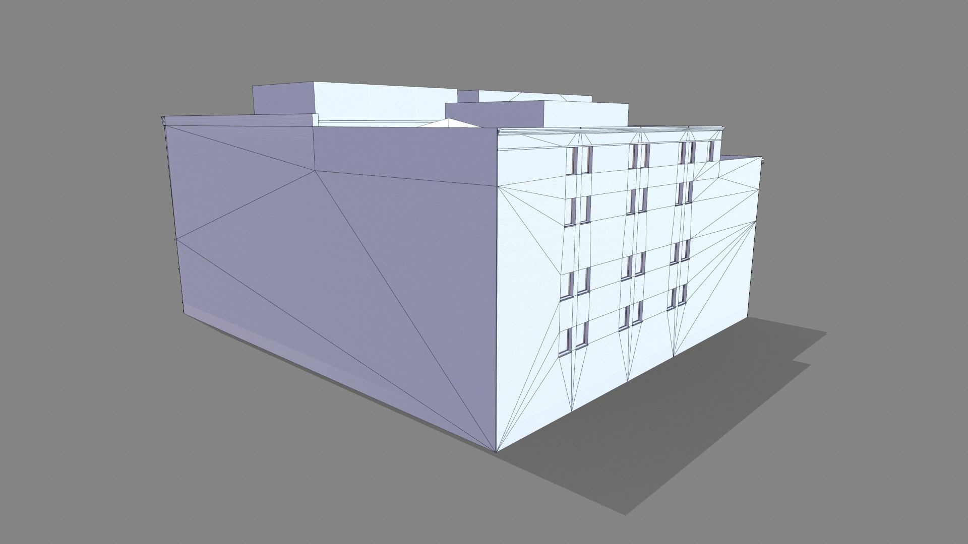 210 Spear Street Building San Francisco Low-poly 3D model_11