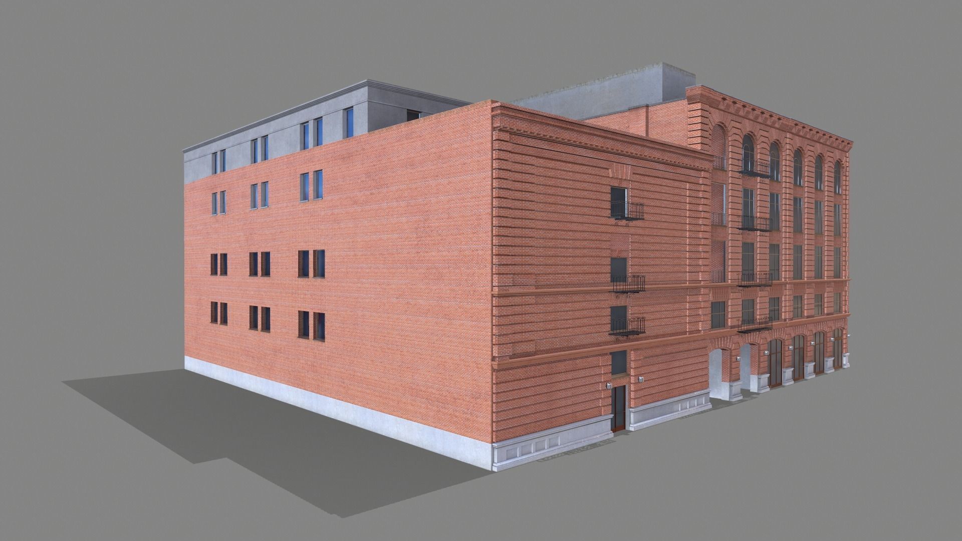 210 Spear Street Building San Francisco Low-poly 3D model_3