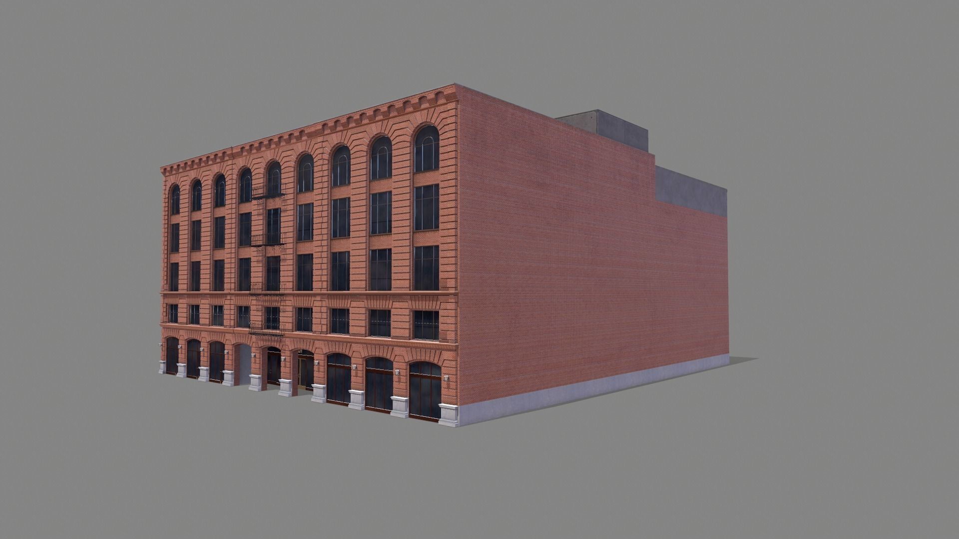 210 Spear Street Building San Francisco Low-poly 3D model_4