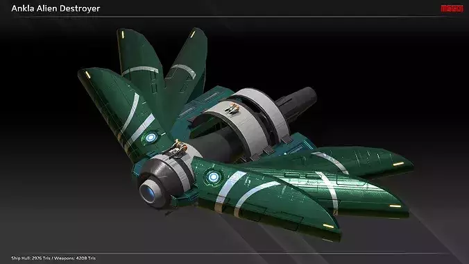 Ankla Alien Destroyer
